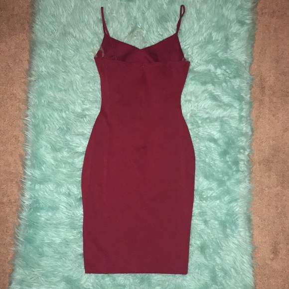 NWT Windsor Burgandy Mini Dress - Picture 4 of 8